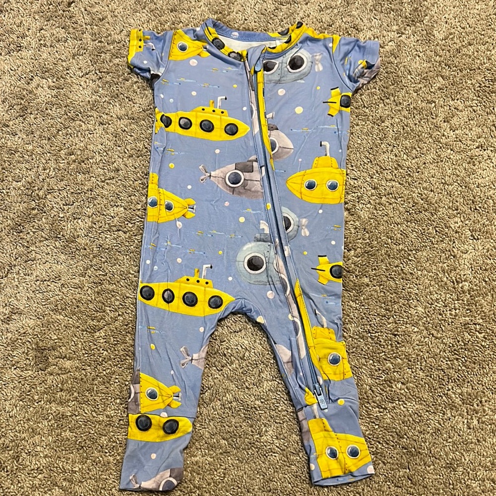 Bums & Roses (Little Bum Bums) | Submarine Romper | 0-3 months